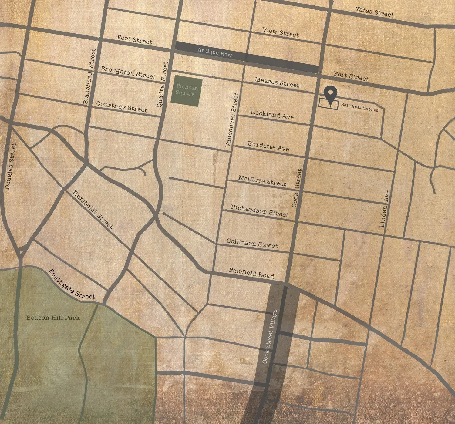 Map of Bell Apartments in its neighbourhood