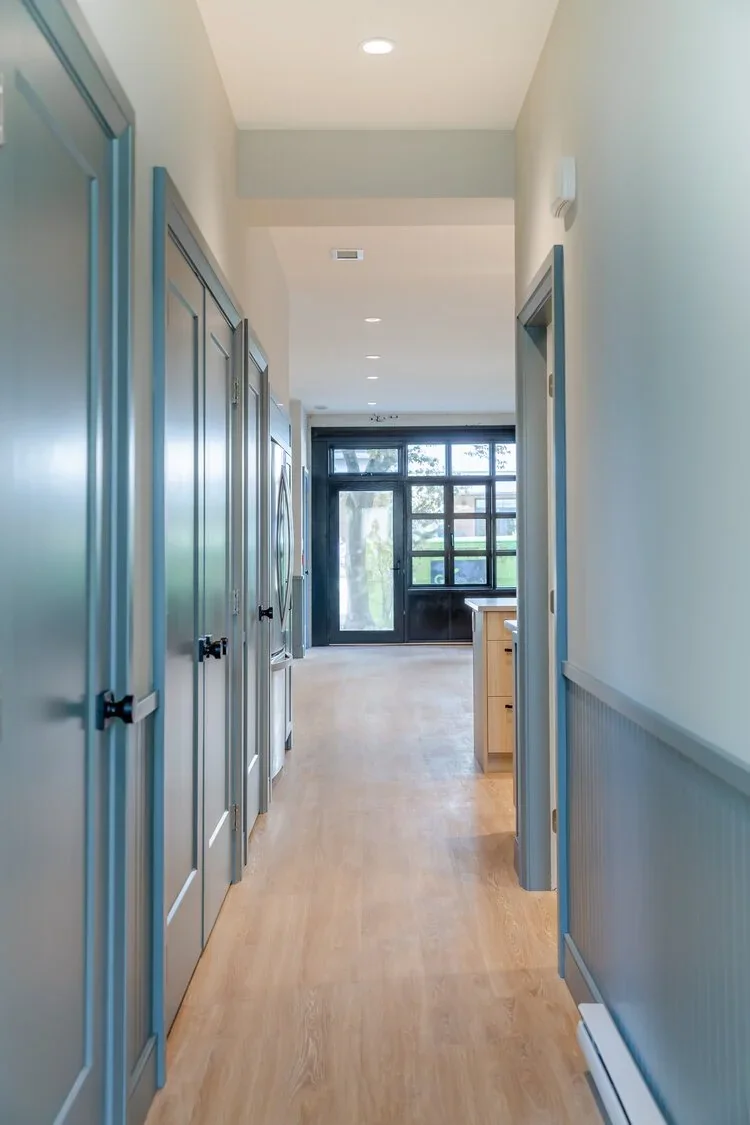 The hallway in a Meares Street townhouse