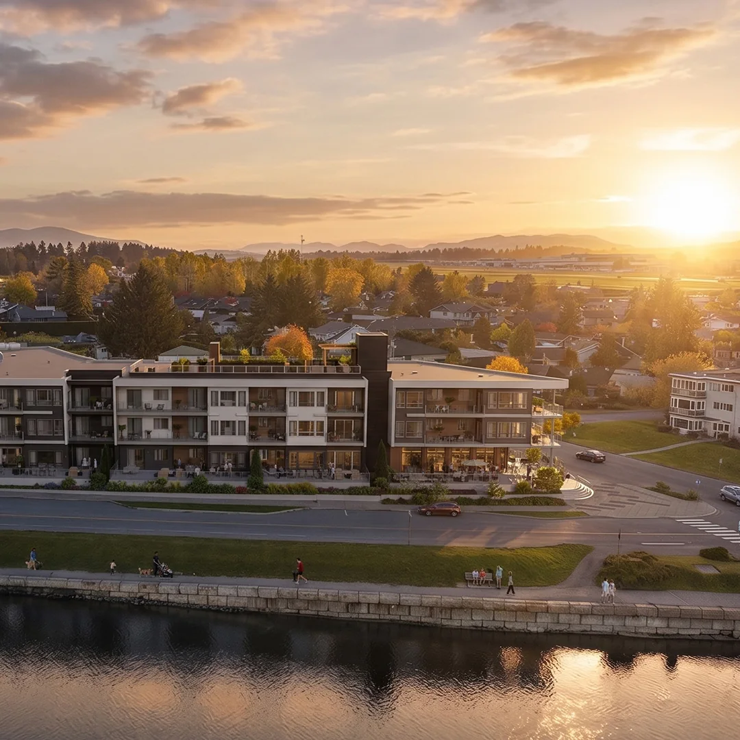 Lochside Drive · Waterfront Walkway