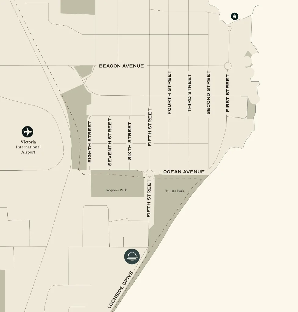 Sidney neighbourhood map