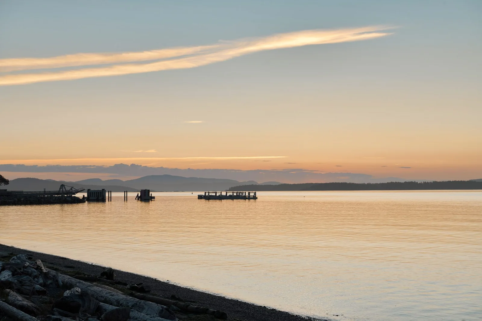Sunrise over the pier