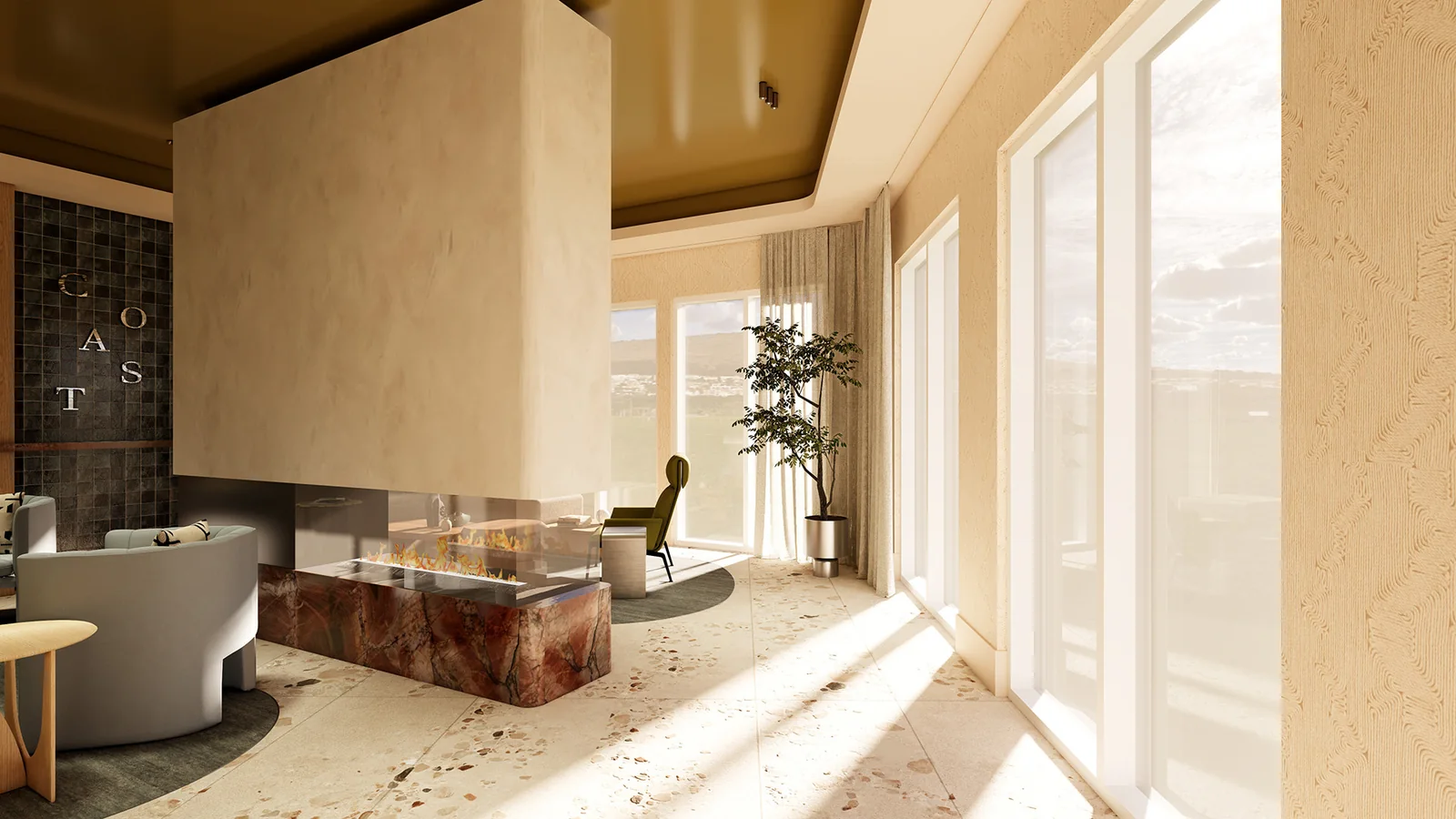 Waterfront Lobby & Lounge · Garden level