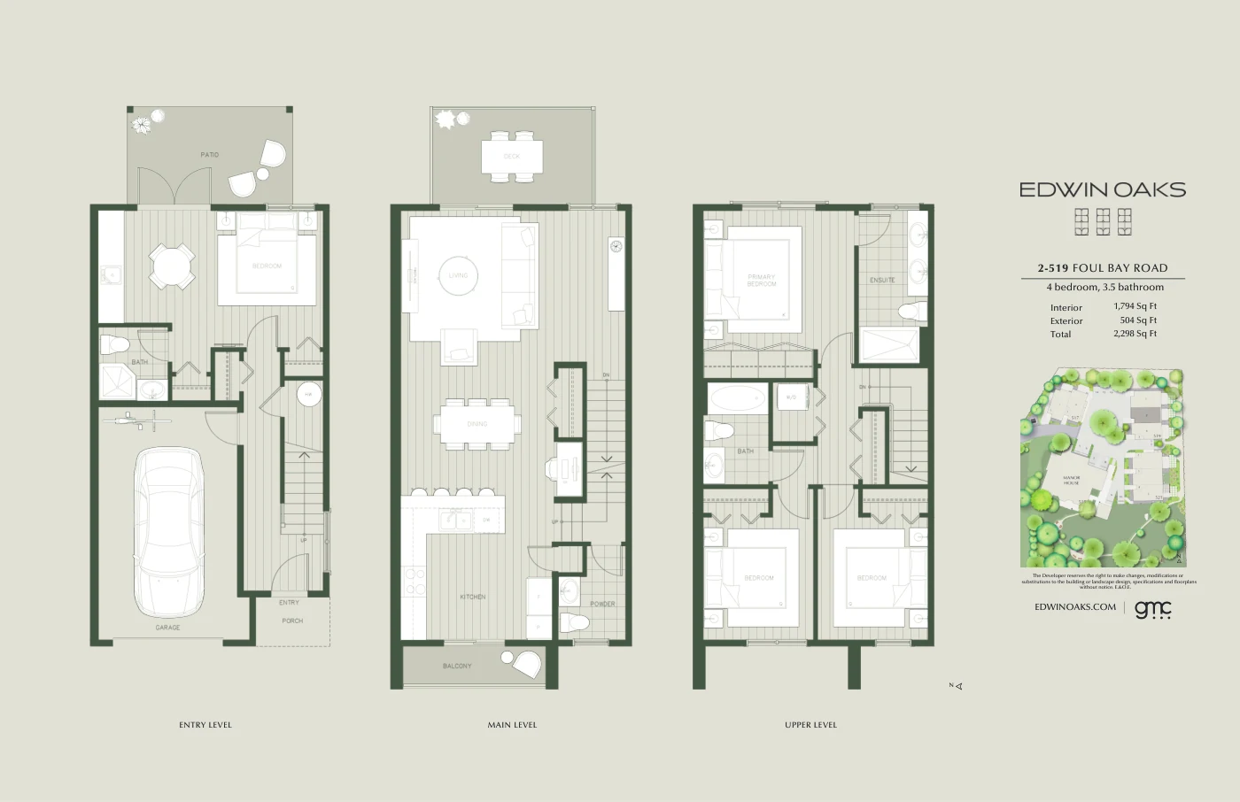 Floor plan — 2 – 519 Foul Bay Road