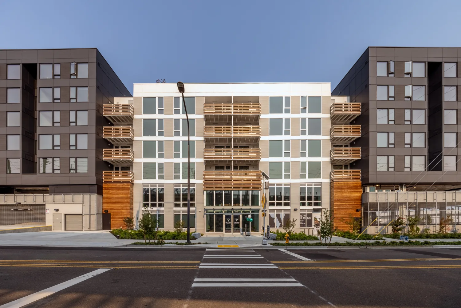 The Views at Angle Lake, SeaTac — the entrance and street elevation