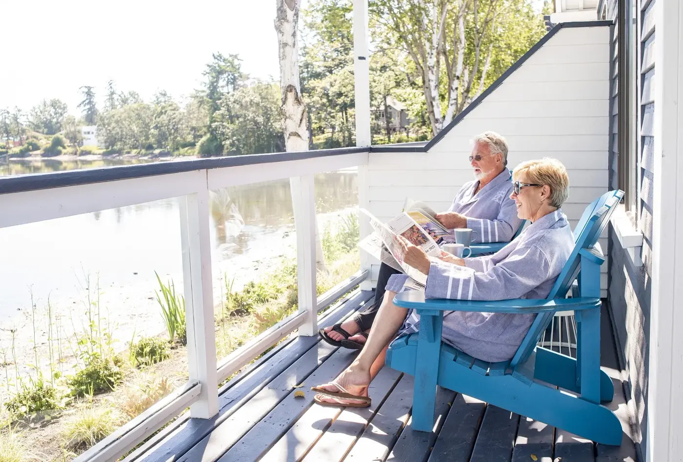 Balcony at Portage West overlooking the Gorge Waterway